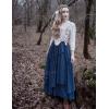 image:imageScarlet Darkness Long Skirts for Women Renaissance Costume Pirate Maxi Skirt Plus Size with PocketsBlue Plaid