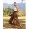 image:imageScarlet Darkness Long Skirts for Women Renaissance Costume Pirate Maxi Skirt Plus Size with PocketsBrown