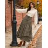 image:imageScarlet Darkness Long Skirts for Women Renaissance Costume Pirate Maxi Skirt Plus Size with PocketsBrown Plaid