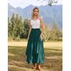image:imageScarlet Darkness Long Skirts for Women Renaissance Costume Pirate Maxi Skirt Plus Size with PocketsDeep Green