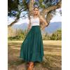 image:imageScarlet Darkness Long Skirts for Women Renaissance Costume Pirate Maxi Skirt Plus Size with PocketsDeep Green