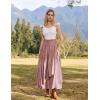 image:imageScarlet Darkness Long Skirts for Women Renaissance Costume Pirate Maxi Skirt Plus Size with PocketsDusty Rose