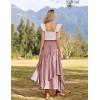 image:imageScarlet Darkness Long Skirts for Women Renaissance Costume Pirate Maxi Skirt Plus Size with PocketsDusty Rose