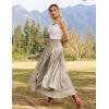 image:imageScarlet Darkness Long Skirts for Women Renaissance Costume Pirate Maxi Skirt Plus Size with PocketsGray Brown