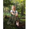 image:imageScarlet Darkness Long Skirts for Women Renaissance Costume Pirate Maxi Skirt Plus Size with PocketsGreen Yellow Plaid