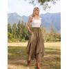 image:imageScarlet Darkness Long Skirts for Women Renaissance Costume Pirate Maxi Skirt Plus Size with PocketsKhaki