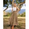 image:imageScarlet Darkness Long Skirts for Women Renaissance Costume Pirate Maxi Skirt Plus Size with PocketsKhaki