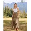 image:imageScarlet Darkness Long Skirts for Women Renaissance Costume Pirate Maxi Skirt Plus Size with PocketsKhaki