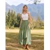 image:imageScarlet Darkness Long Skirts for Women Renaissance Costume Pirate Maxi Skirt Plus Size with PocketsLight Green