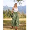 image:imageScarlet Darkness Long Skirts for Women Renaissance Costume Pirate Maxi Skirt Plus Size with PocketsLight Green