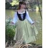 image:imageScarlet Darkness Long Skirts for Women Renaissance Costume Pirate Maxi Skirt Plus Size with PocketsMint Green