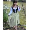 image:imageScarlet Darkness Long Skirts for Women Renaissance Costume Pirate Maxi Skirt Plus Size with PocketsMint Green