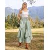 image:imageScarlet Darkness Long Skirts for Women Renaissance Costume Pirate Maxi Skirt Plus Size with PocketsMint Green