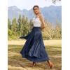 image:imageScarlet Darkness Long Skirts for Women Renaissance Costume Pirate Maxi Skirt Plus Size with PocketsNavy Blue