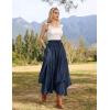 image:imageScarlet Darkness Long Skirts for Women Renaissance Costume Pirate Maxi Skirt Plus Size with PocketsNavy Blue
