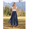 image:imageScarlet Darkness Long Skirts for Women Renaissance Costume Pirate Maxi Skirt Plus Size with PocketsNavy Blue