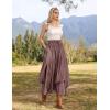 image:imageScarlet Darkness Long Skirts for Women Renaissance Costume Pirate Maxi Skirt Plus Size with PocketsPlum Gray