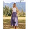 image:imageScarlet Darkness Long Skirts for Women Renaissance Costume Pirate Maxi Skirt Plus Size with PocketsPurple