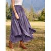 image:imageScarlet Darkness Long Skirts for Women Renaissance Costume Pirate Maxi Skirt Plus Size with PocketsPurple