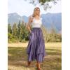 image:imageScarlet Darkness Long Skirts for Women Renaissance Costume Pirate Maxi Skirt Plus Size with PocketsPurple