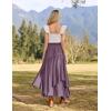 image:imageScarlet Darkness Long Skirts for Women Renaissance Costume Pirate Maxi Skirt Plus Size with PocketsPurple Gray