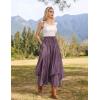 image:imageScarlet Darkness Long Skirts for Women Renaissance Costume Pirate Maxi Skirt Plus Size with PocketsPurple Gray