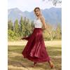 image:imageScarlet Darkness Long Skirts for Women Renaissance Costume Pirate Maxi Skirt Plus Size with PocketsWine
