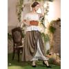 image:imageScarlet Darkness Maxi Long Skirt for Women Double Layered Renaissance SkirtsBrown