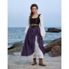 image:imageScarlet Darkness Maxi Long Skirt for Women Double Layered Renaissance SkirtsDeep Purple