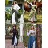 image:imageScarlet Darkness Maxi Long Skirt for Women Double Layered Renaissance SkirtsNavy