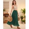 image:imageScarlet Darkness Maxi Skirt for Women Boho Lace Flowy Long Renaissance Skirts with PocketsDark Green