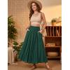 image:imageScarlet Darkness Maxi Skirt for Women Boho Lace Flowy Long Renaissance Skirts with PocketsDark Green