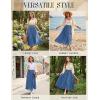 image:imageScarlet Darkness Maxi Skirt for Women Boho Lace Flowy Long Renaissance Skirts with PocketsGrey Blue