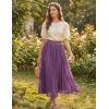image:imageScarlet Darkness Maxi Skirt for Women Boho Lace Flowy Long Renaissance Skirts with PocketsPurple
