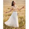 image:imageScarlet Darkness Maxi Skirt for Women Boho Lace Flowy Long Renaissance Skirts with PocketsWhite