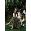 image:imageScarlet Darkness Maxi Skirts for Women High Waist Renaissance Skirt Long Skirt with PocketsArmy Green