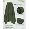 image:imageScarlet Darkness Maxi Skirts for Women High Waist Renaissance Skirt Long Skirt with PocketsArmy Green