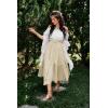 image:imageScarlet Darkness Maxi Skirts for Women High Waist Renaissance Skirt Long Skirt with PocketsBeige