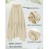 image:imageScarlet Darkness Maxi Skirts for Women High Waist Renaissance Skirt Long Skirt with PocketsBeige