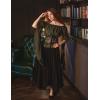image:imageScarlet Darkness Maxi Skirts for Women High Waist Renaissance Skirt Long Skirt with PocketsBlack