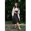 image:imageScarlet Darkness Maxi Skirts for Women High Waist Renaissance Skirt Long Skirt with PocketsBlack