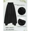 image:imageScarlet Darkness Maxi Skirts for Women High Waist Renaissance Skirt Long Skirt with PocketsBlack