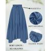 image:imageScarlet Darkness Maxi Skirts for Women High Waist Renaissance Skirt Long Skirt with PocketsBlue