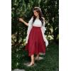 image:imageScarlet Darkness Maxi Skirts for Women High Waist Renaissance Skirt Long Skirt with PocketsChili Pepper