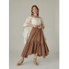 image:imageScarlet Darkness Maxi Skirts for Women High Waist Renaissance Skirt Long Skirt with PocketsCinnamon Swirl