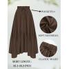 image:imageScarlet Darkness Maxi Skirts for Women High Waist Renaissance Skirt Long Skirt with PocketsDark Brown