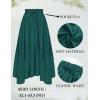 image:imageScarlet Darkness Maxi Skirts for Women High Waist Renaissance Skirt Long Skirt with PocketsDark Green