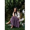 image:imageScarlet Darkness Maxi Skirts for Women High Waist Renaissance Skirt Long Skirt with PocketsGray Purple