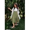 image:imageScarlet Darkness Maxi Skirts for Women High Waist Renaissance Skirt Long Skirt with PocketsGrey Green