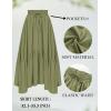 image:imageScarlet Darkness Maxi Skirts for Women High Waist Renaissance Skirt Long Skirt with PocketsGrey Green